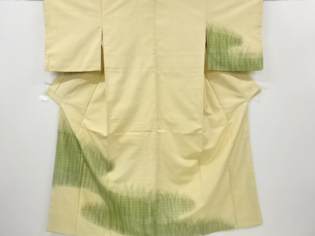 JAPANESE KIMONO / ANTIQUE KIMONO / SILK / TSUMUGI / WOVEN EGASUMI